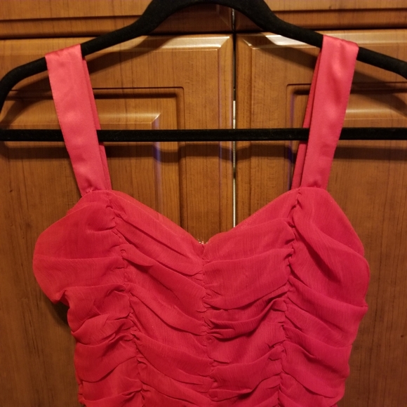 Red Ruffle Dress - Picture 5 of 10